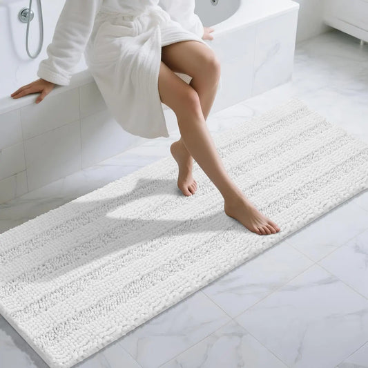 Shaggy Bathroom Runner Rug Non Slip Absorbent Mat For Home