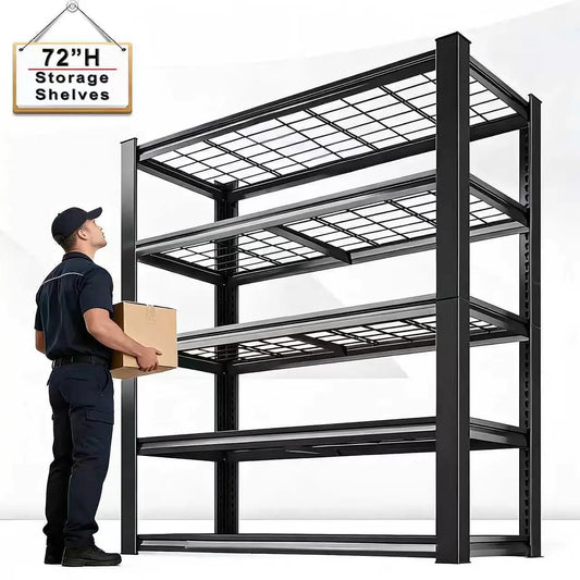 Adjustable Metal Double Layer Shelving Unit Commercial Grade Rack