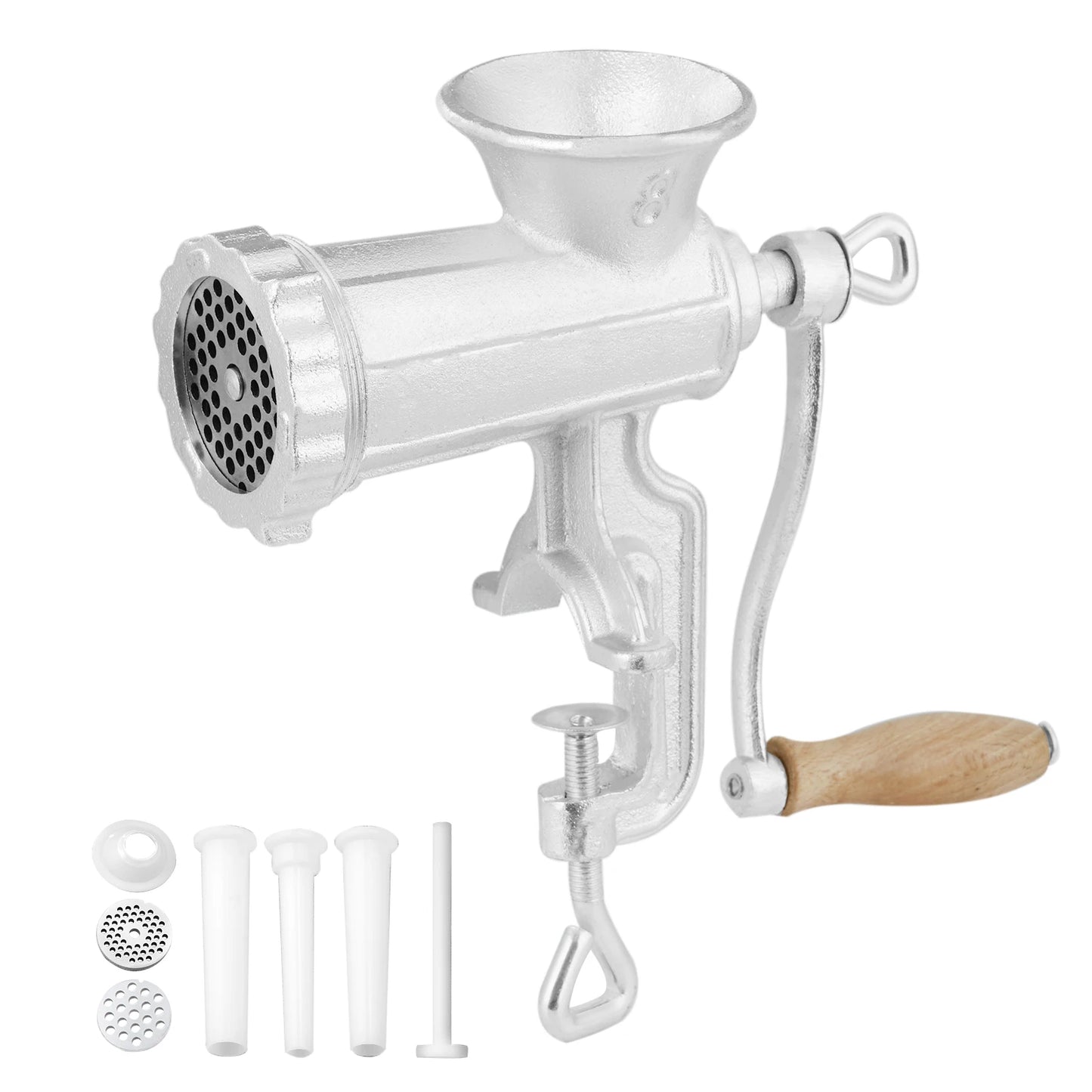 Succebuy Manual Meat Grinder Heavy Duty Cast Iron Mincer Clamp