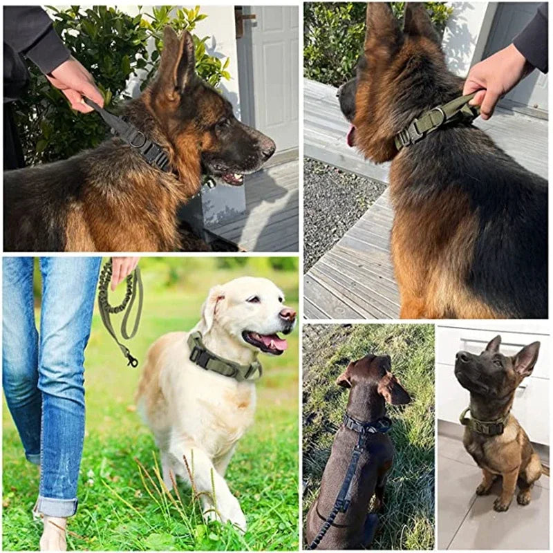 COOYOMOO Durable Tactical Dog Collar And Leash Set For Training
