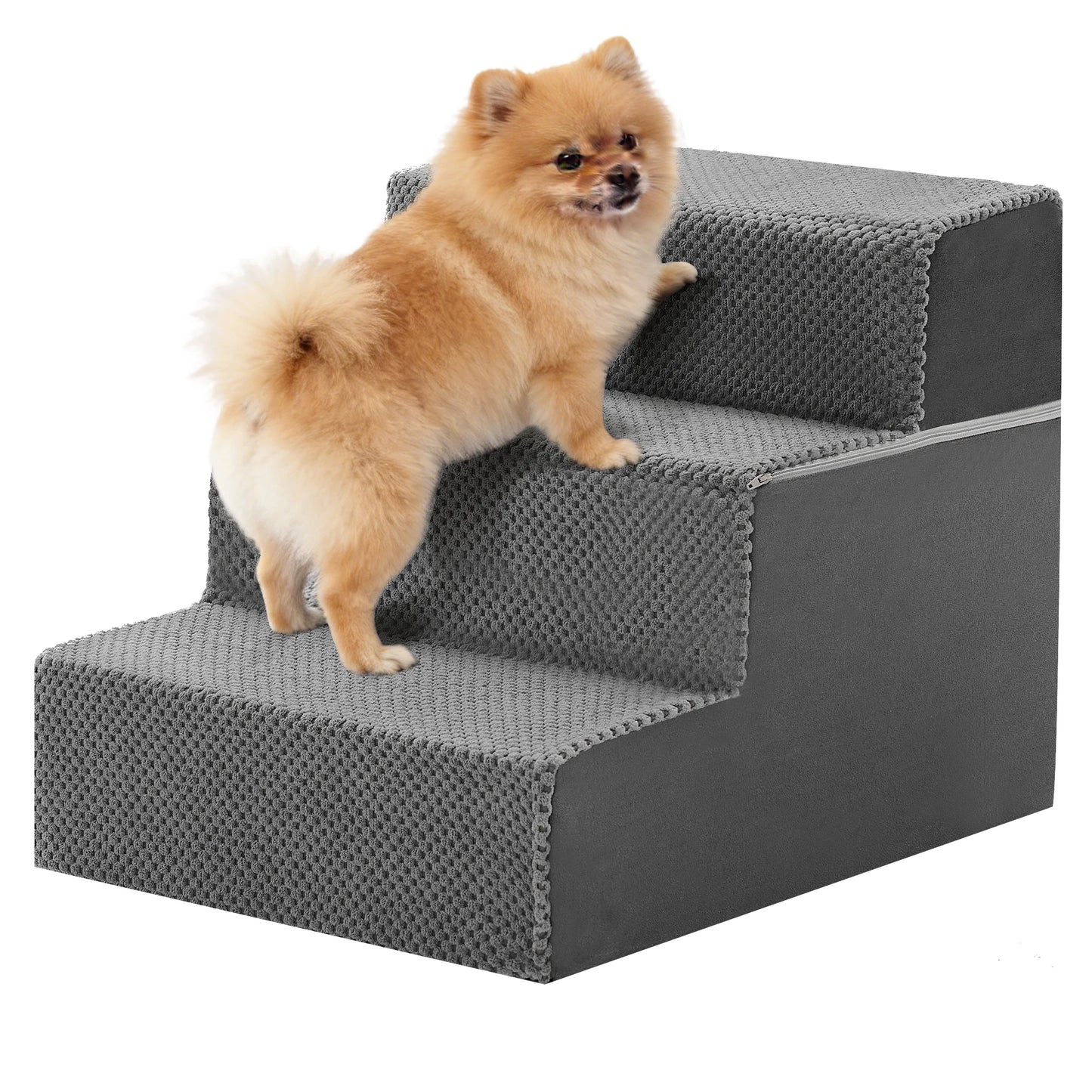 Right Angled Foam Dog Stairs 3 To 5 Steps For Small Dogs Indoor