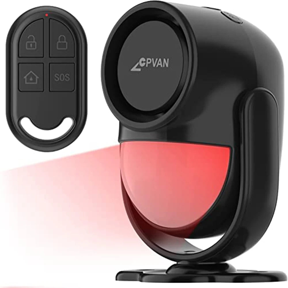 CPVan Wireless 433MHz Infrared Motion Sensor Alarm With Remote Control