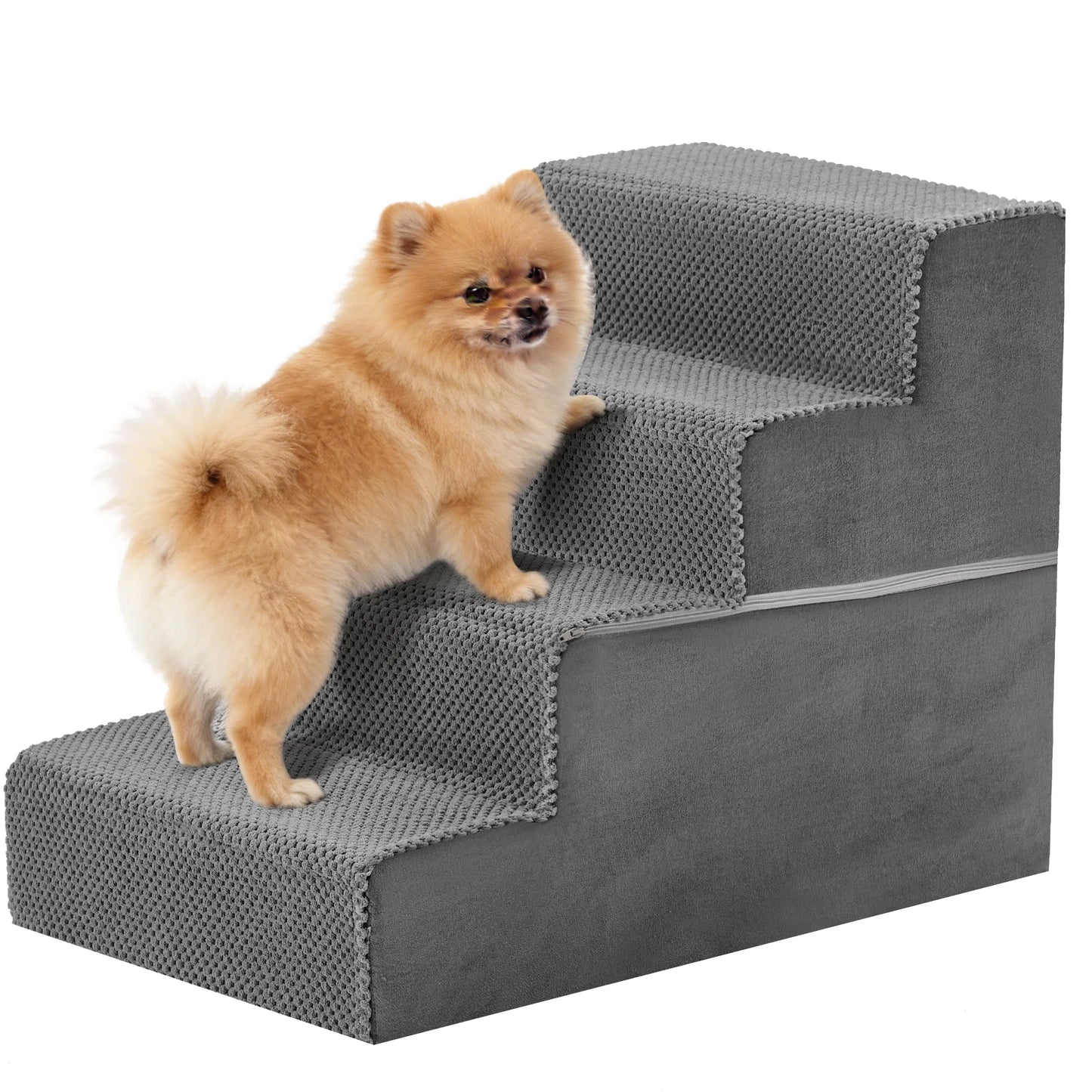 Right Angled Foam Dog Stairs 3 To 5 Steps For Small Dogs Indoor