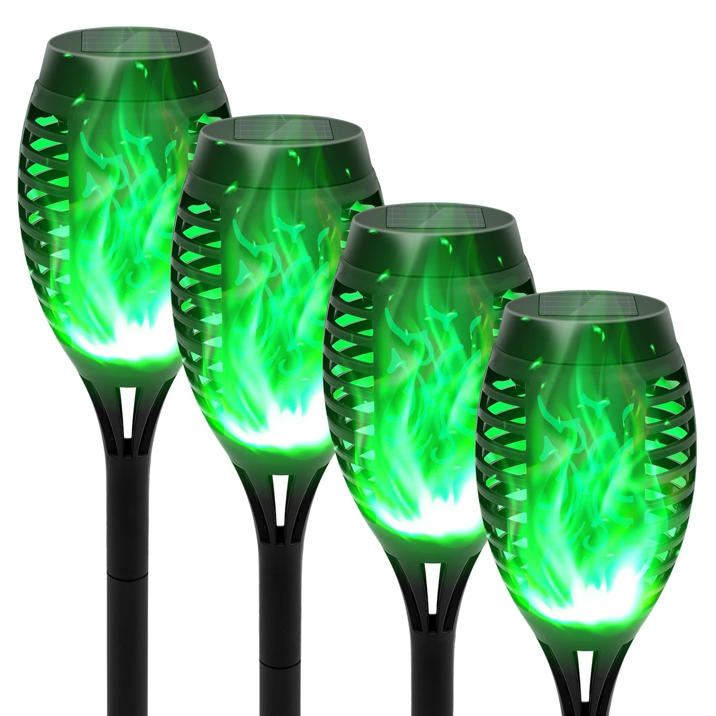 Green Solar Flame Light Outdoor Torch Lamp For Garden Decor
