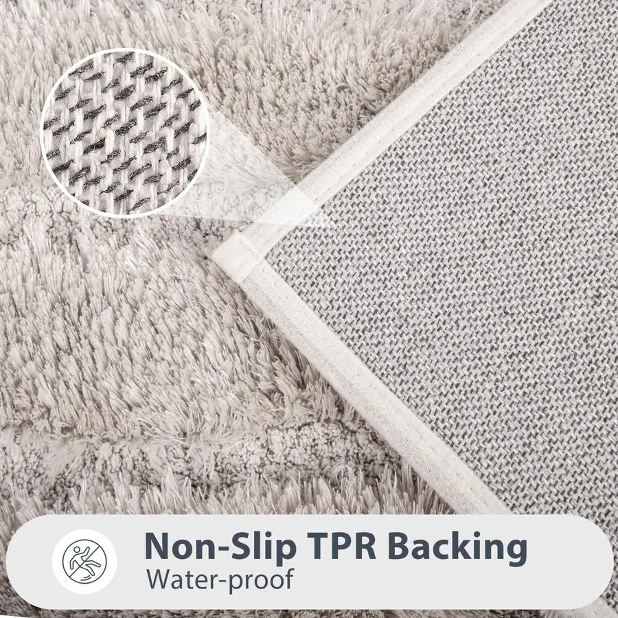 Absorbent Non Slip Bath Rug For Shower Bathtub Sink