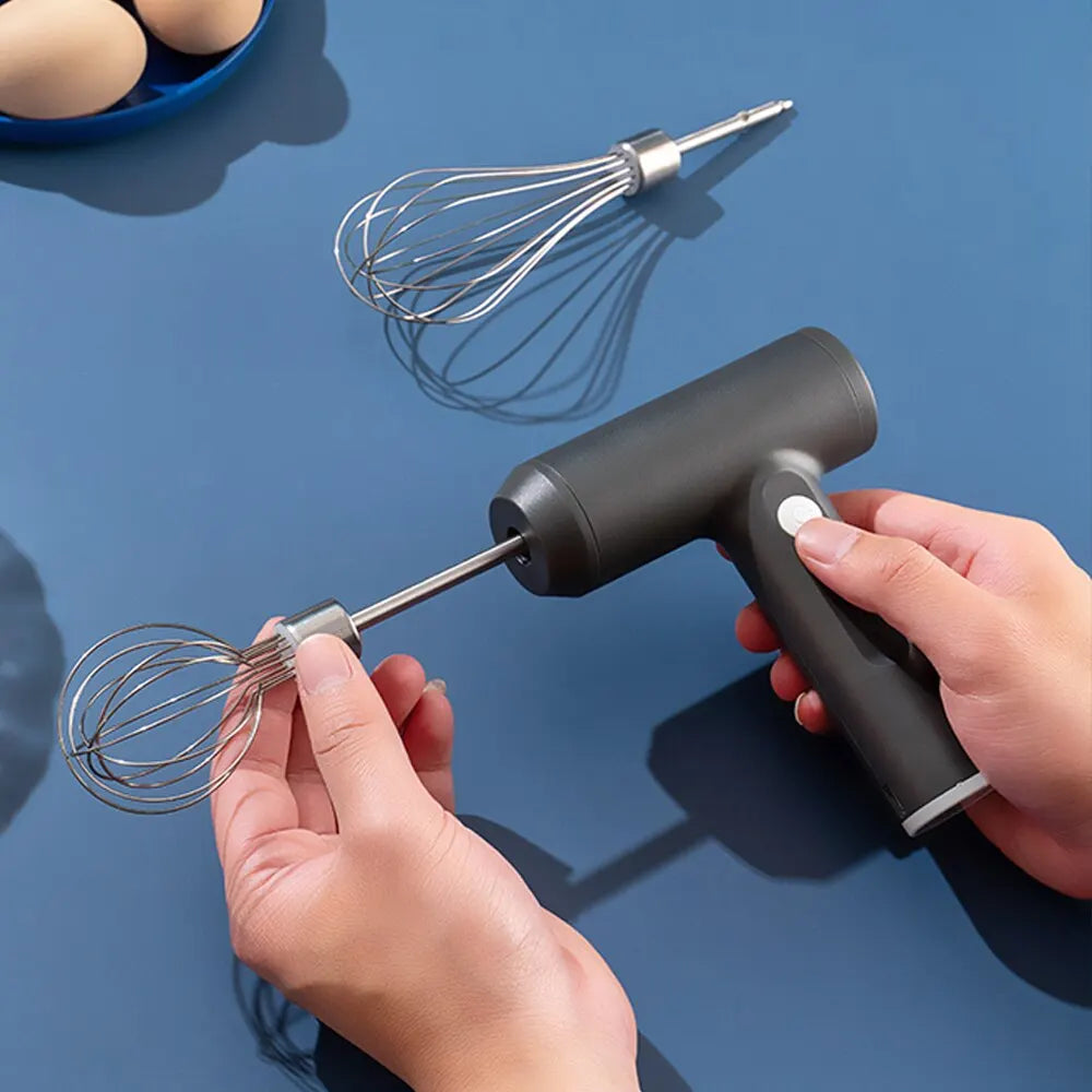 Wireless Electric Food Mixer Portable 3-Speed Hand Mixer For Baking