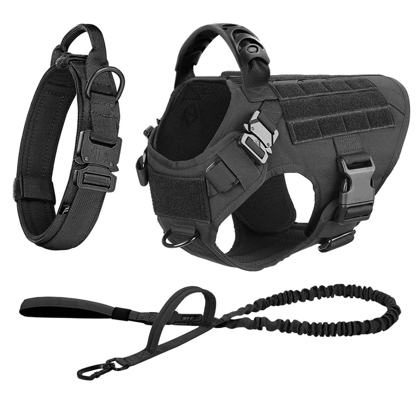 Nylon Dog Harness And Leash Set Training Vest And Collar