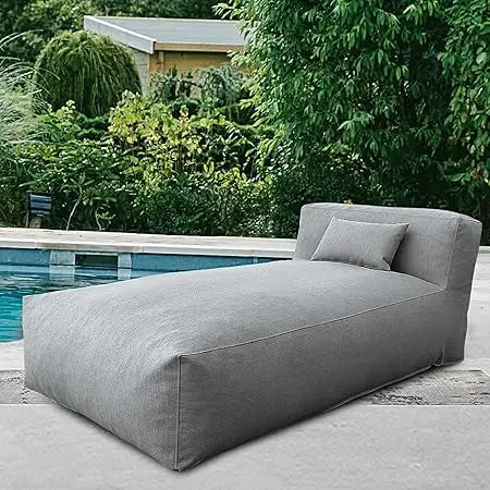 Outdoor Bean Bed Chair Sun Lounger Foam Filled Day Bed
