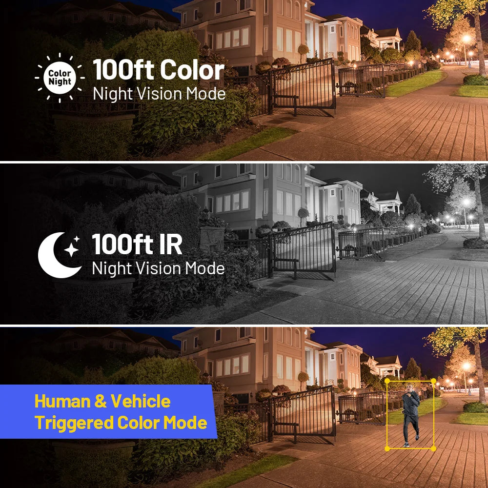 ANNKE 12MP Outdoor Dual Light PoE Security Camera IP67