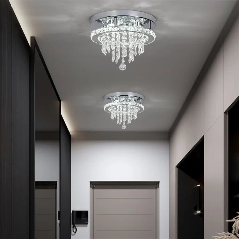 VETRULUS Crystal Ceiling Lamp With Remote Led Control