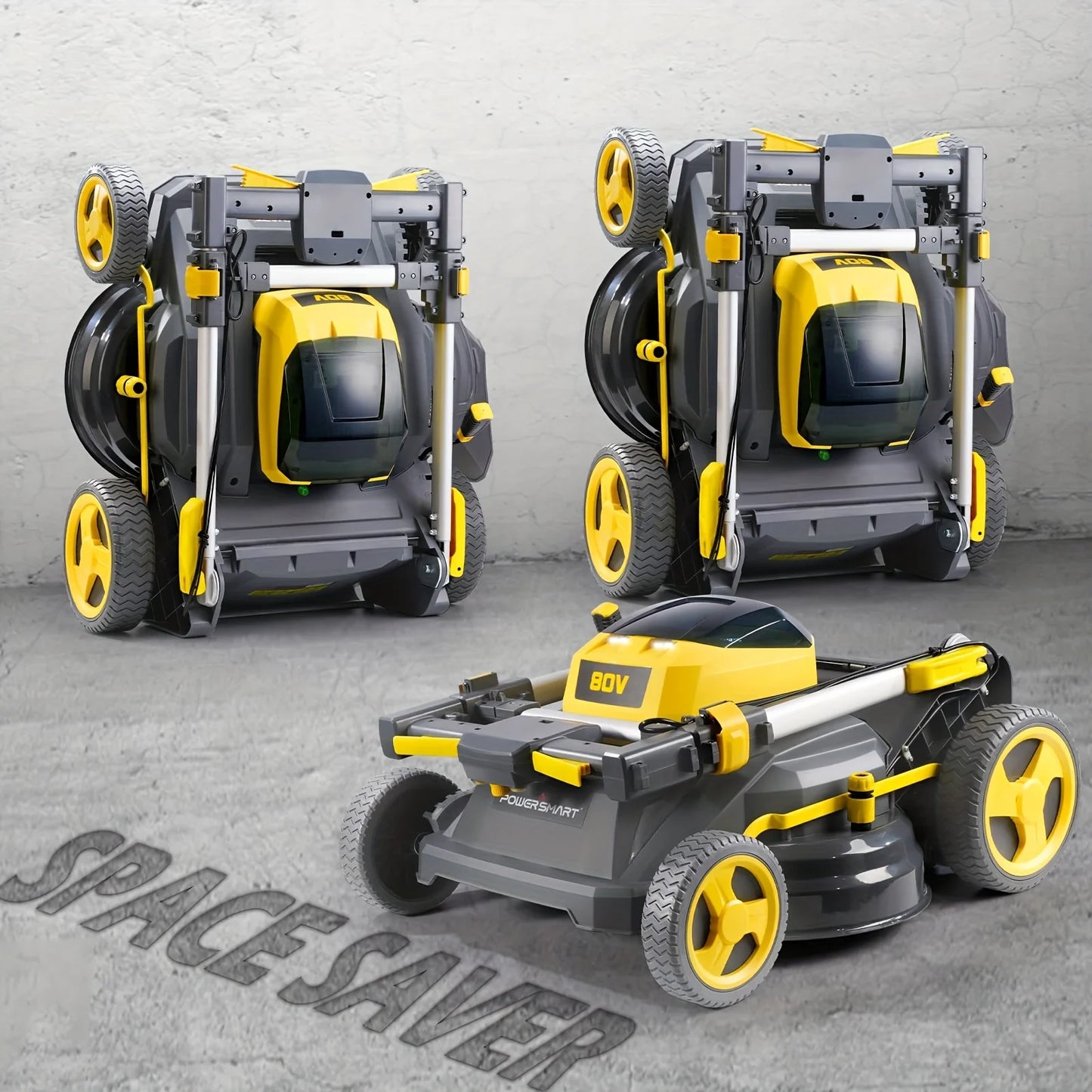 PowerSmart Self-Propelled Cordless Lawn Mower With 6.0Ah Battery