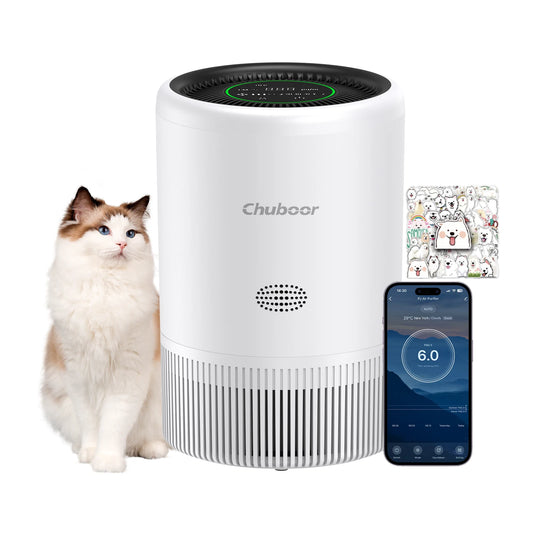 Chuboor Smart Air Purifier HEPA With App Alexa Control