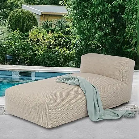 Outdoor Bean Bed Chair Sun Lounger Foam Filled Day Bed