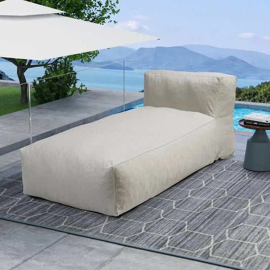 Outdoor Bean Bed Chair Sun Lounger Foam Filled Day Bed