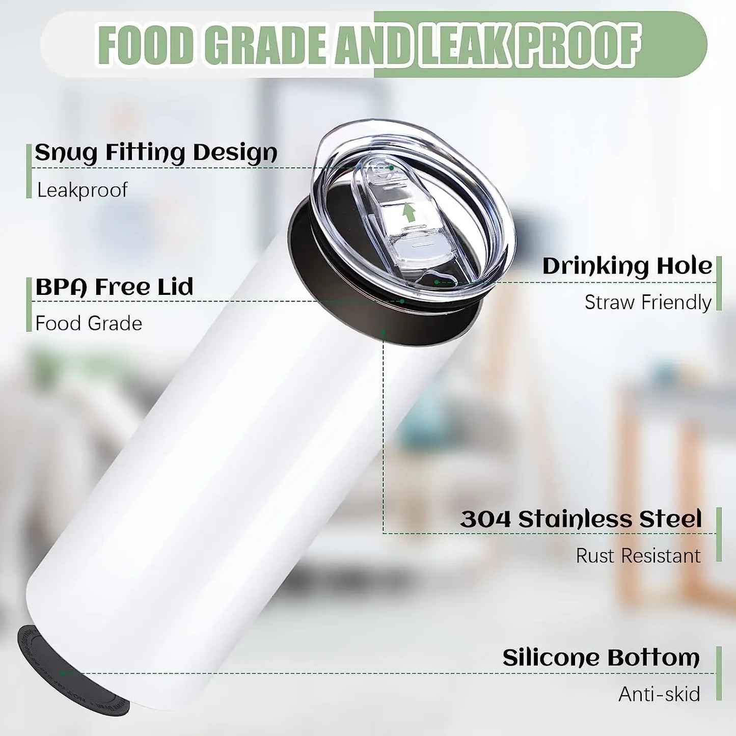 HTVRONT Sublimation Tumblers 8pcs/4pcs