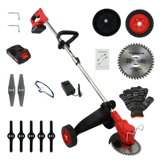 Cordless Weed Trimmer Edger 21V Lithium Battery Included With Charger
