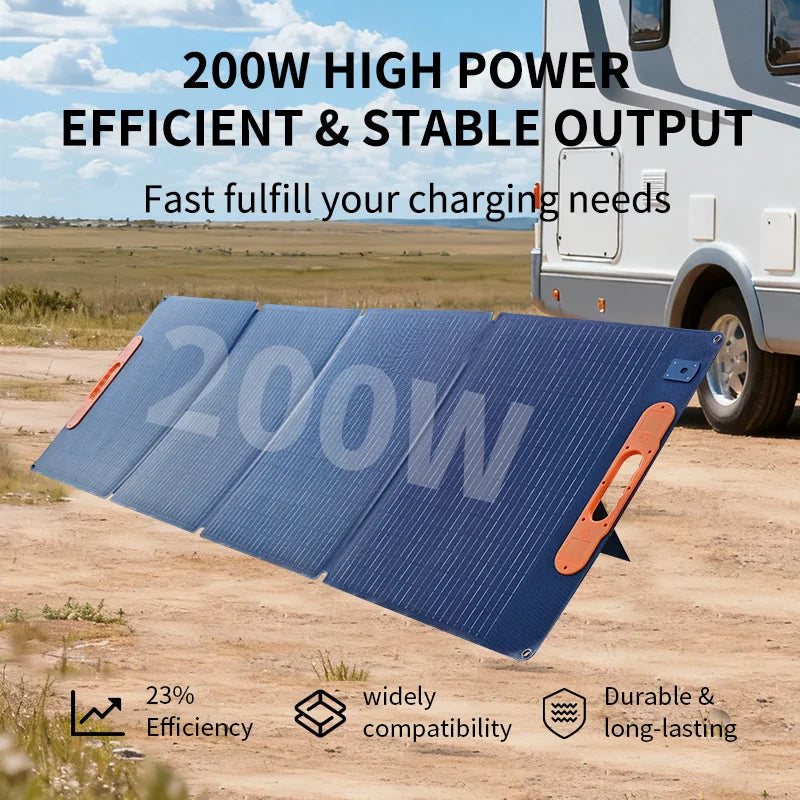 Chuban 200W Foldable Solar Panel for Outdoor Camping Power