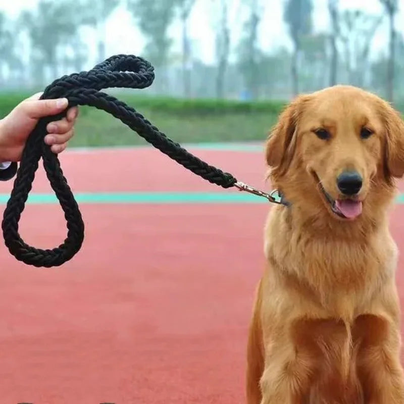 Nylon Braided Dog Leash Traction Rope For Large Breeds