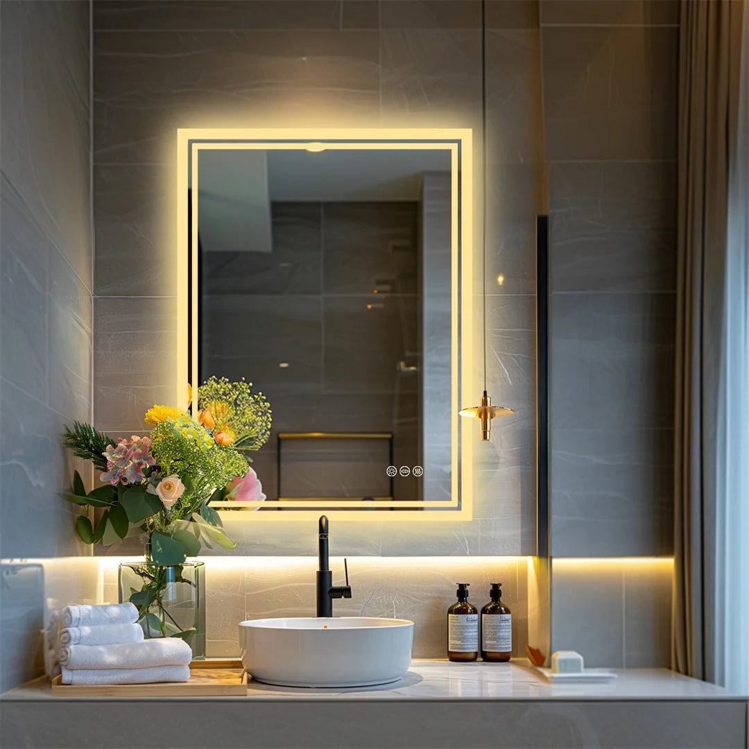 LUVODI Illuminate LED Backlit Mirror With Anti Fog