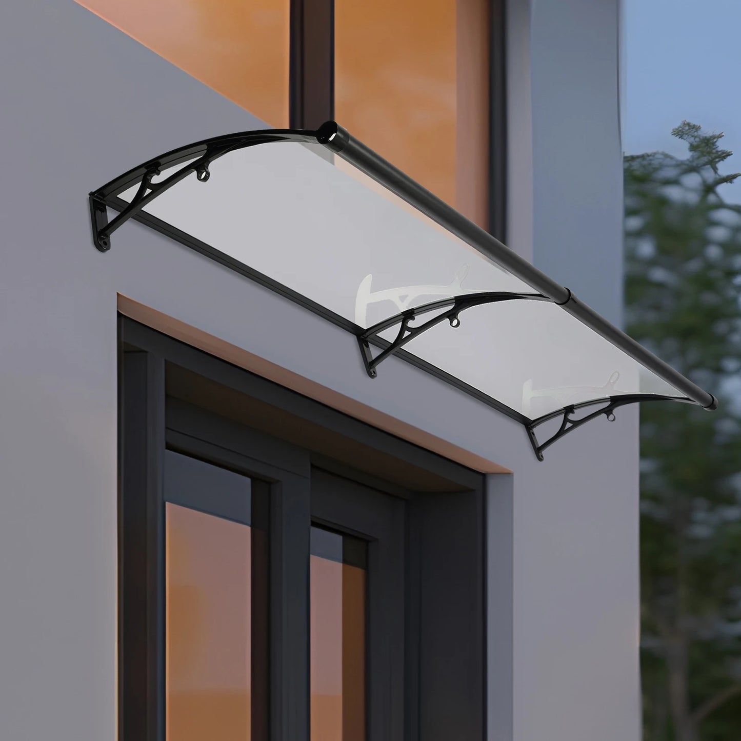 Front Door Arch Rain Shed Canopy For Outdoor Sun Protection