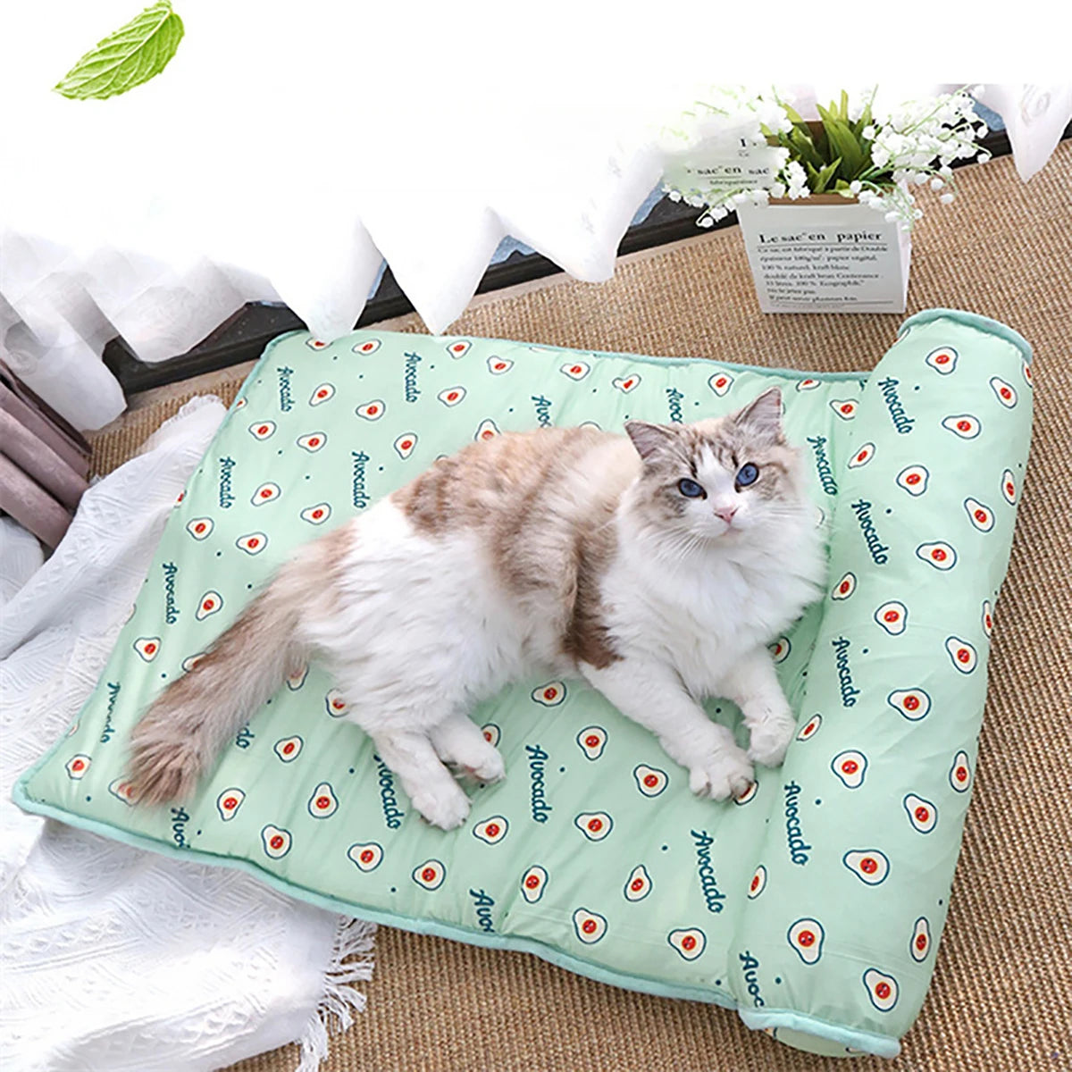 Summer Dog Cooling Mat for Pets, Breathable and Washable