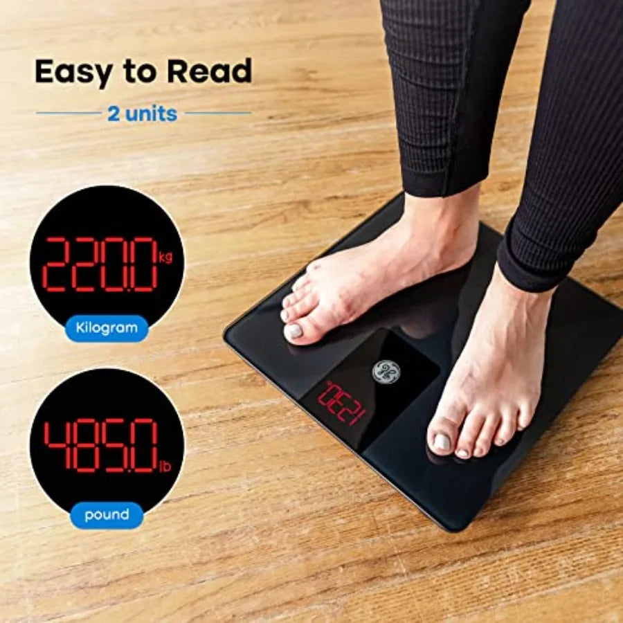Digital Bathroom Scale 500lb Heavy Duty Weighing Machine