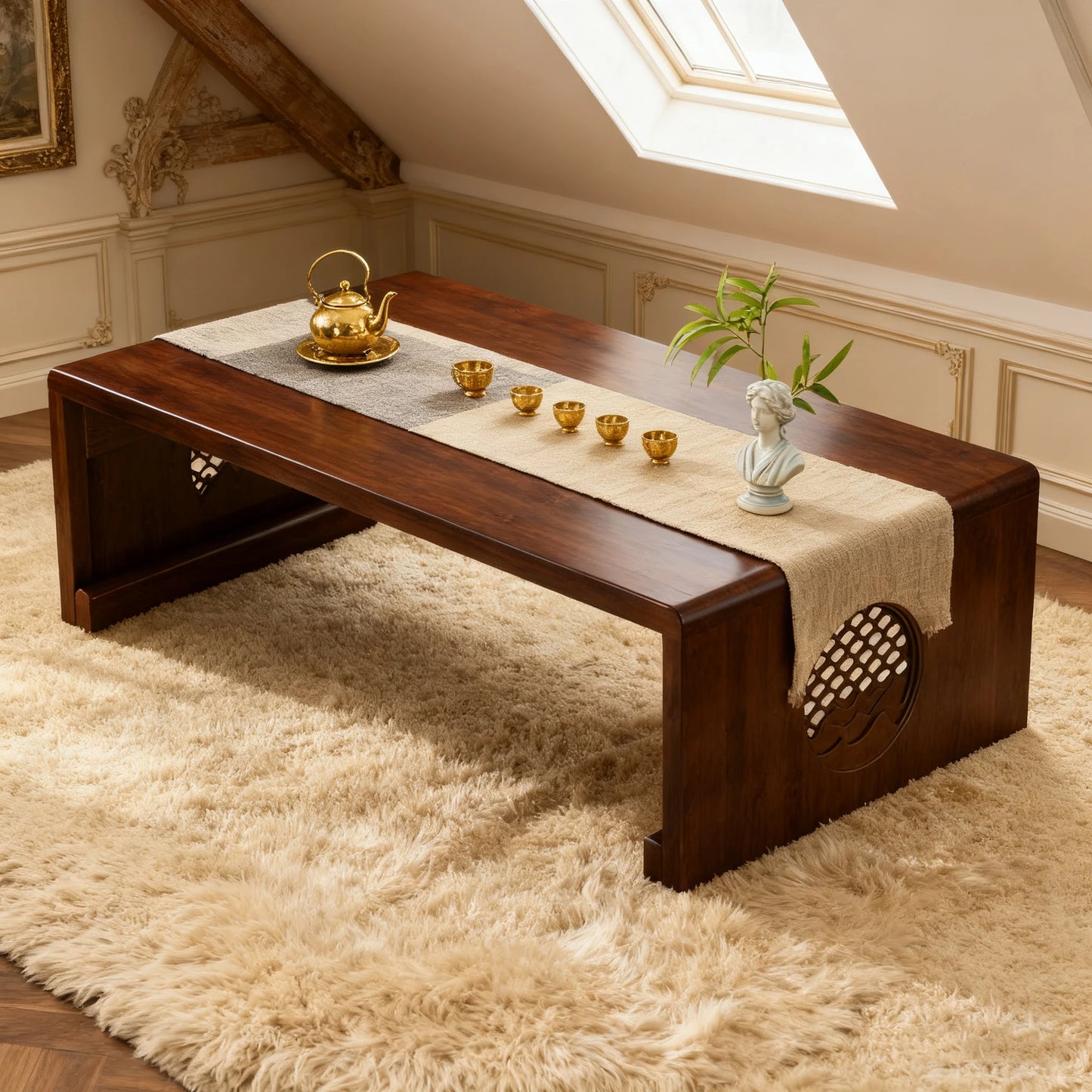 Japanese Style Foldable Coffee Table For Floor Use