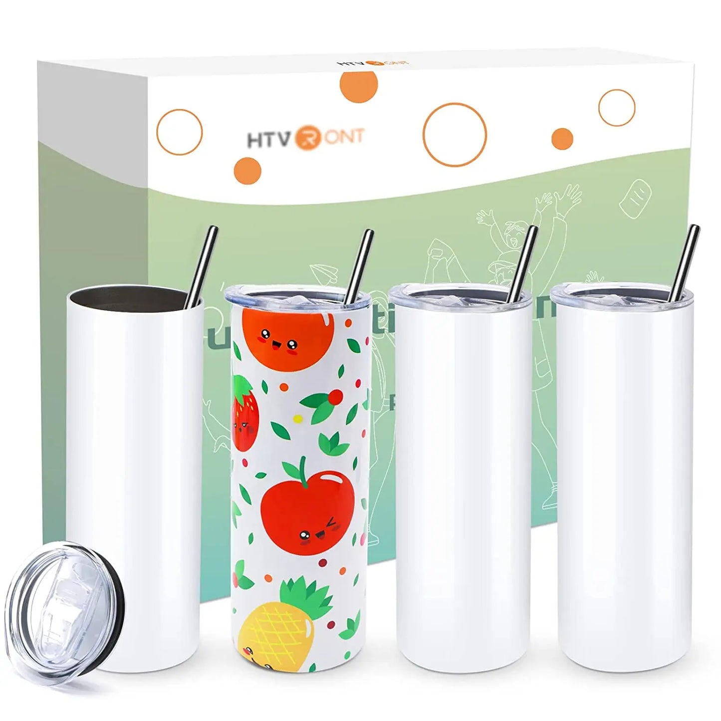 HTVRONT Sublimation Tumblers 8pcs/4pcs