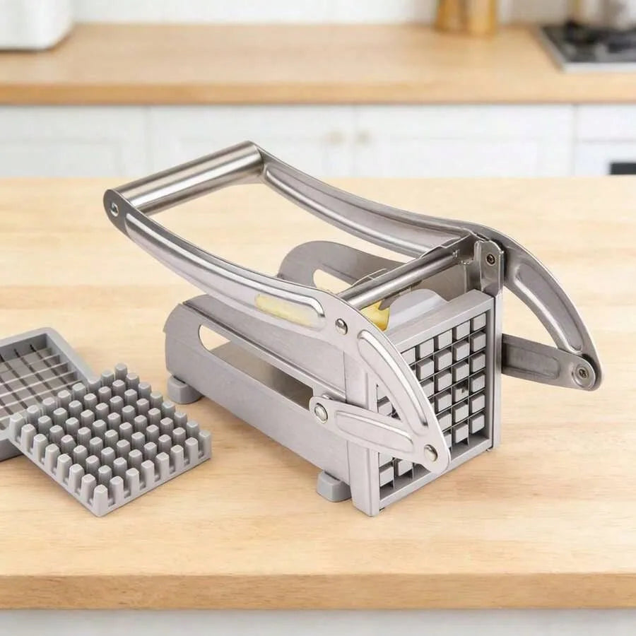 Commercial Grade Stainless Steel French Fry Cutter With Two Blades