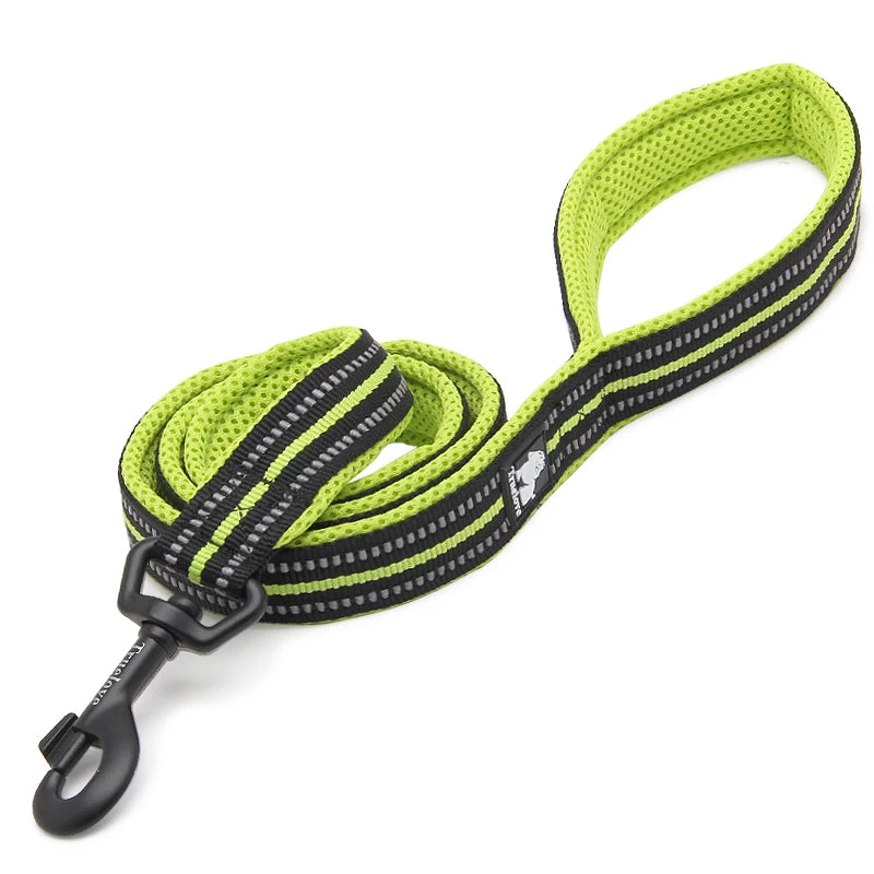 Winhyepet Padded Handle Reflective Dog Leash Durable Training Nylon