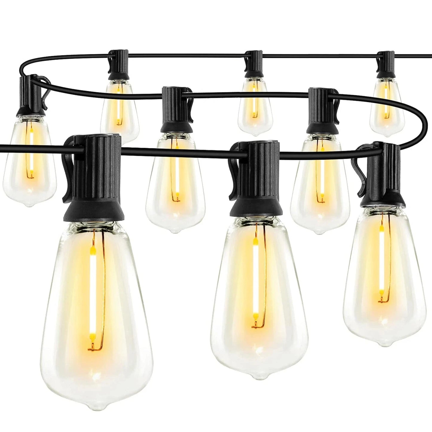 MIMIRGB Outdoor LED String Lights Shatterproof Waterproof Dimmable