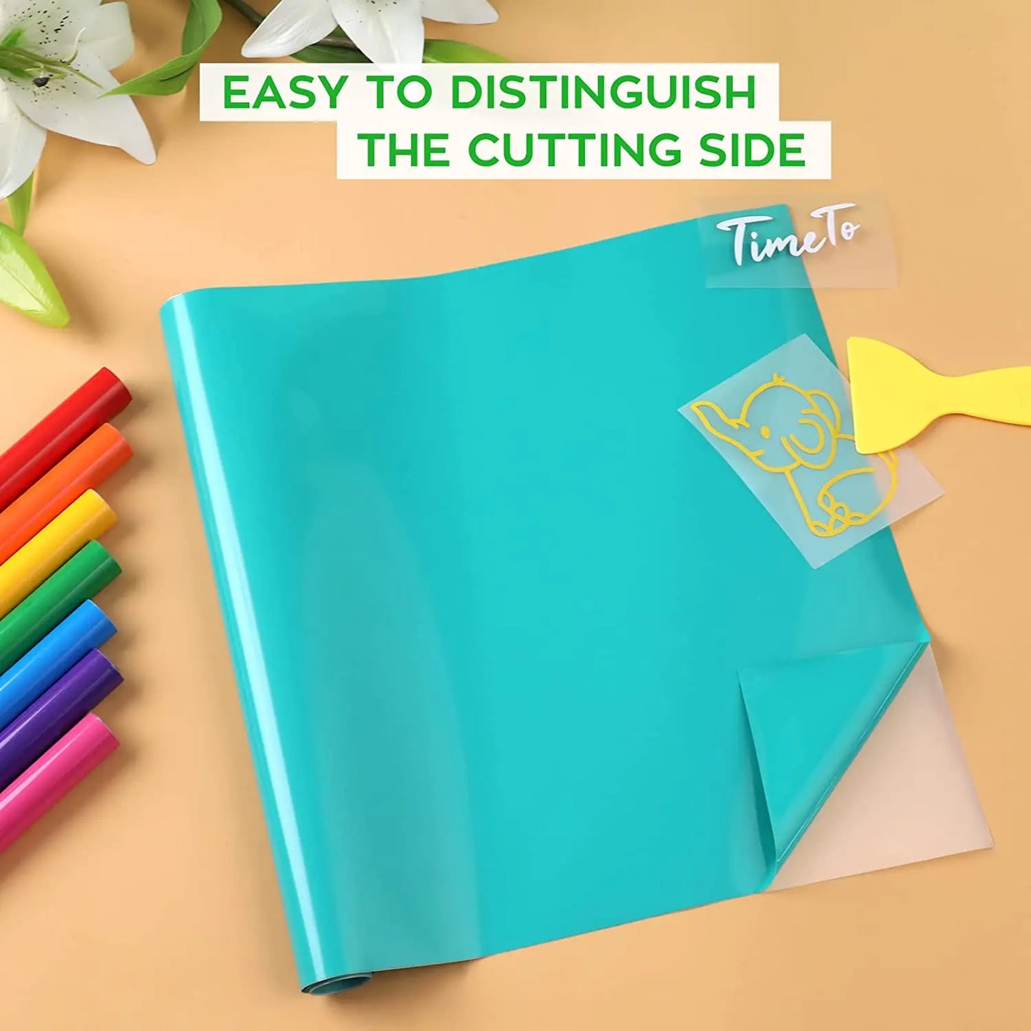 HTVRONT Vinyl Roll Pack for Cricut Craft Diy Projects