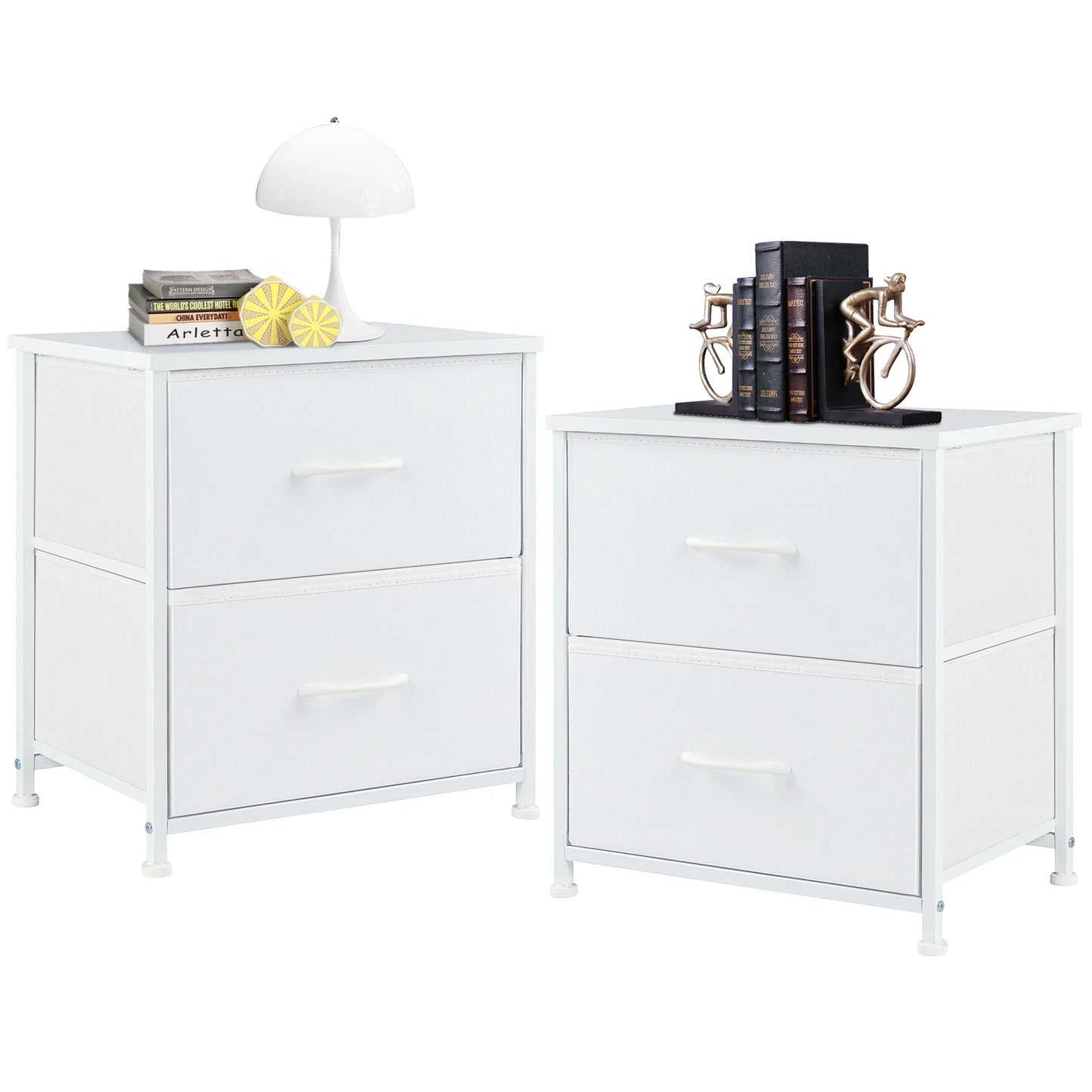JHK Living Room Cabinet With Fabric Drawers