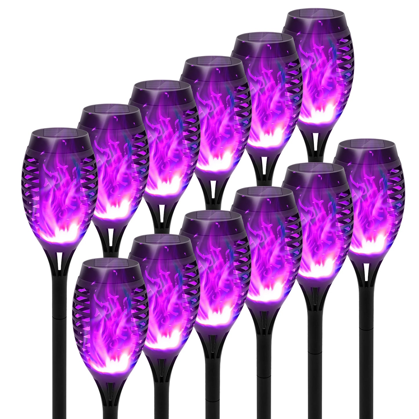 Green Solar Flame Light Outdoor Torch Lamp For Garden Decor