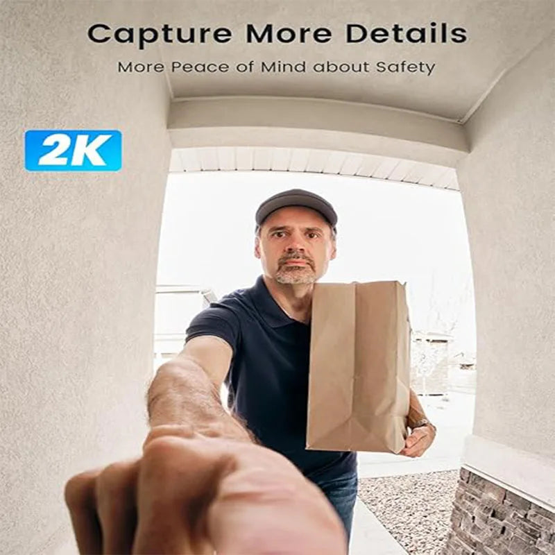 IeGeek 2K Doorbell Camera Wireless Video Doorbell With AI Motion Detection