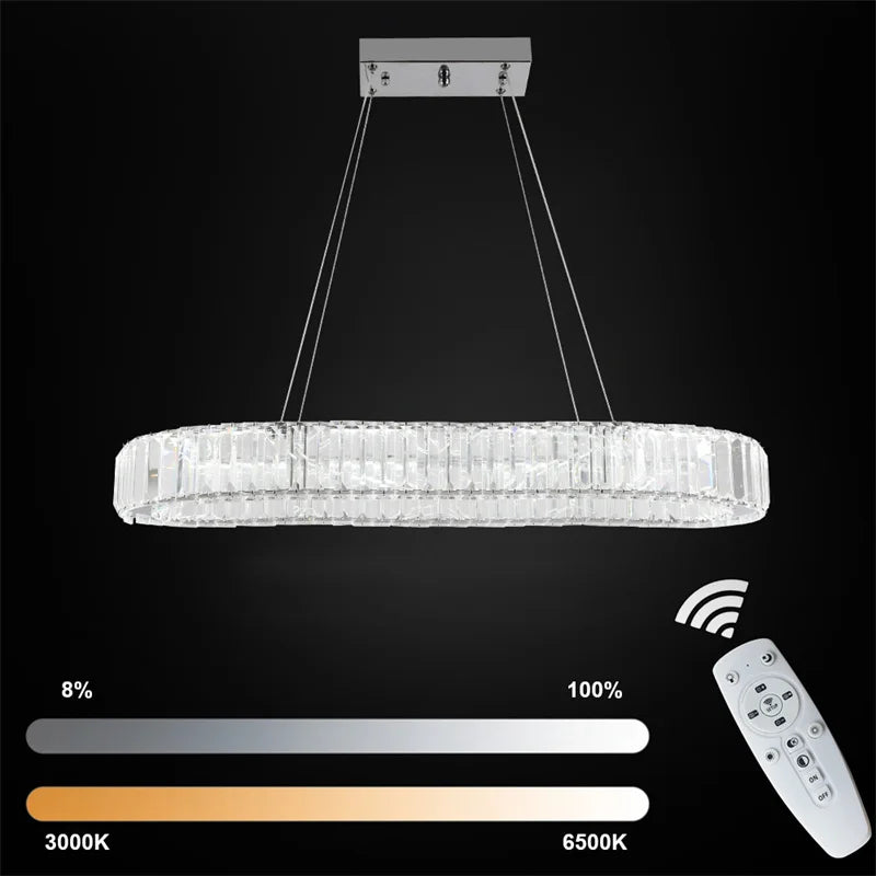 Modern Crystal Chandelier For Dining And Living Rooms