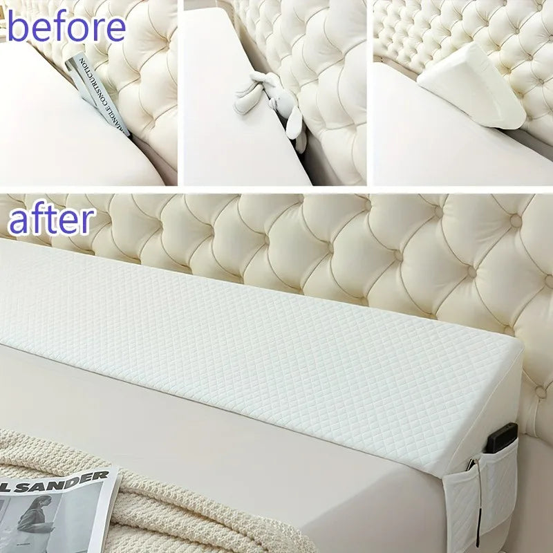 Bed Wedge Pillow Adjustable Memory Foam Backrest for Snoring