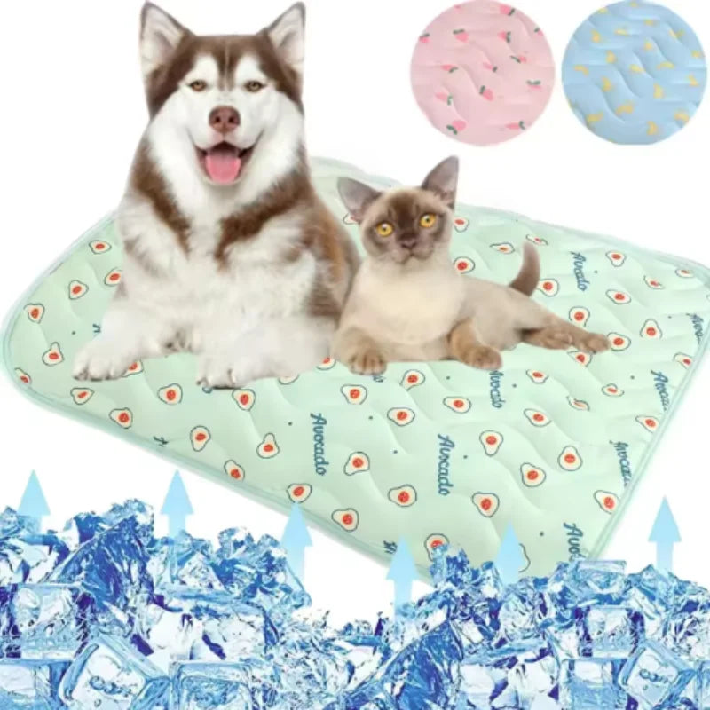 Summer Dog Cooling Mat for Pets, Breathable and Washable