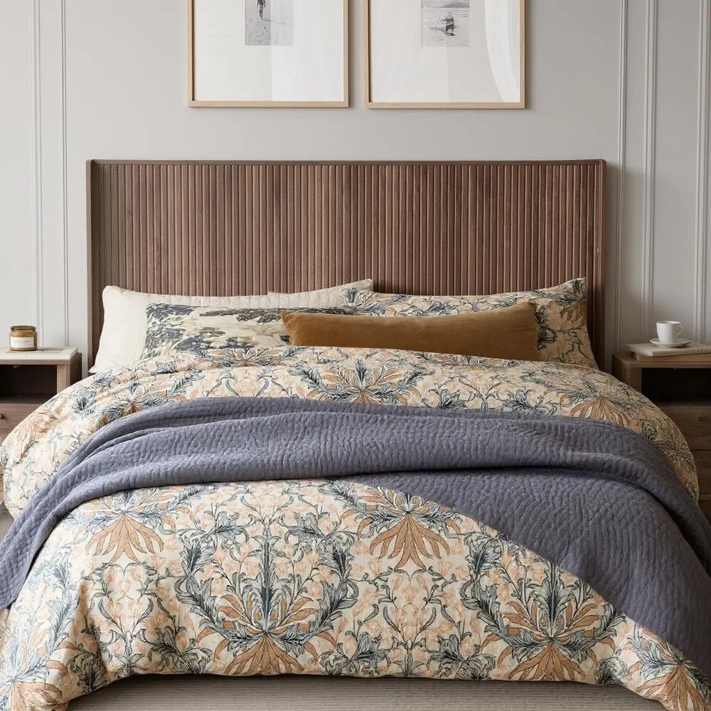 Fluted Headboard Mid Century Modern Farmhouse Wall Mounted