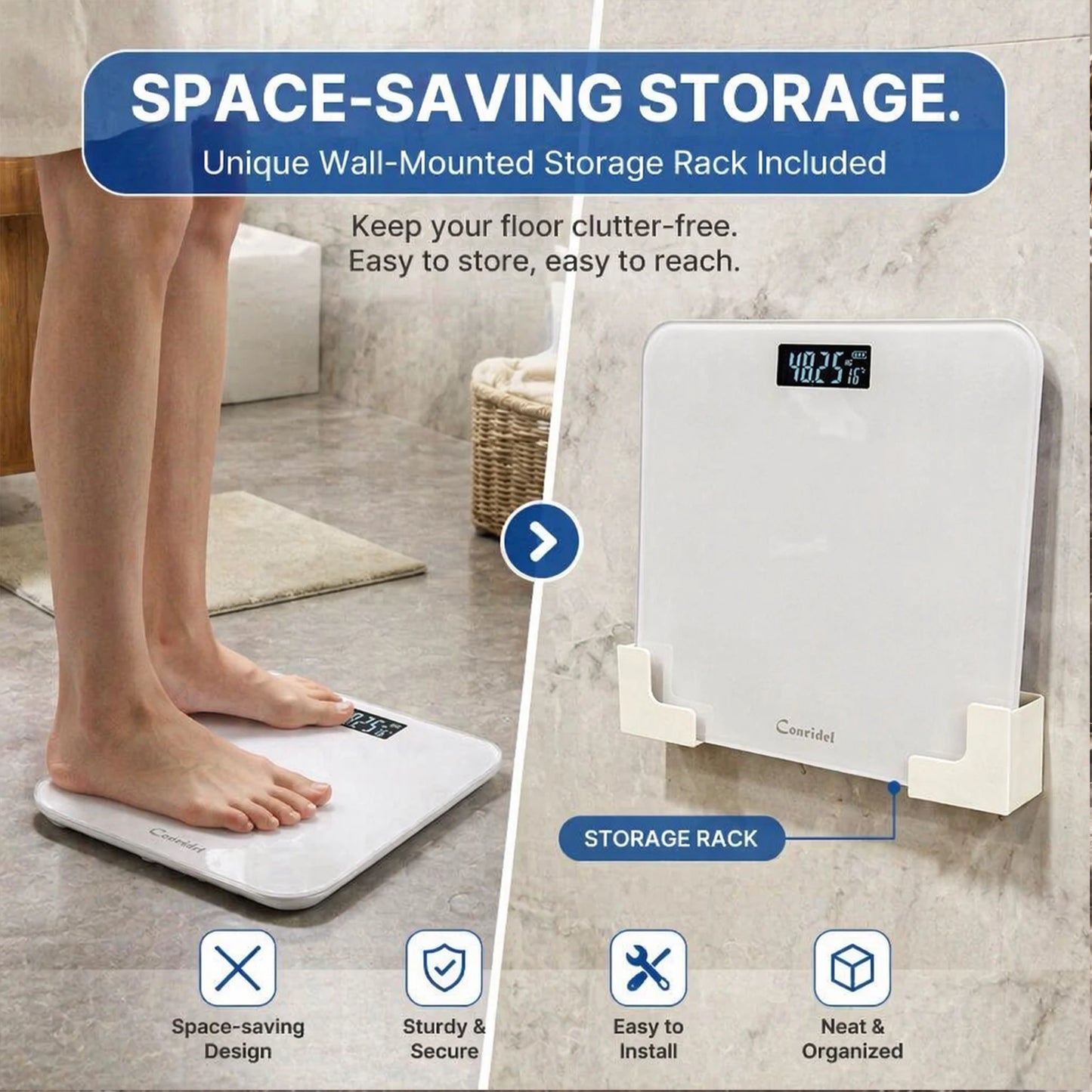 Conridel Precision Digital Scale With Numeric Display And 400lb Capacity