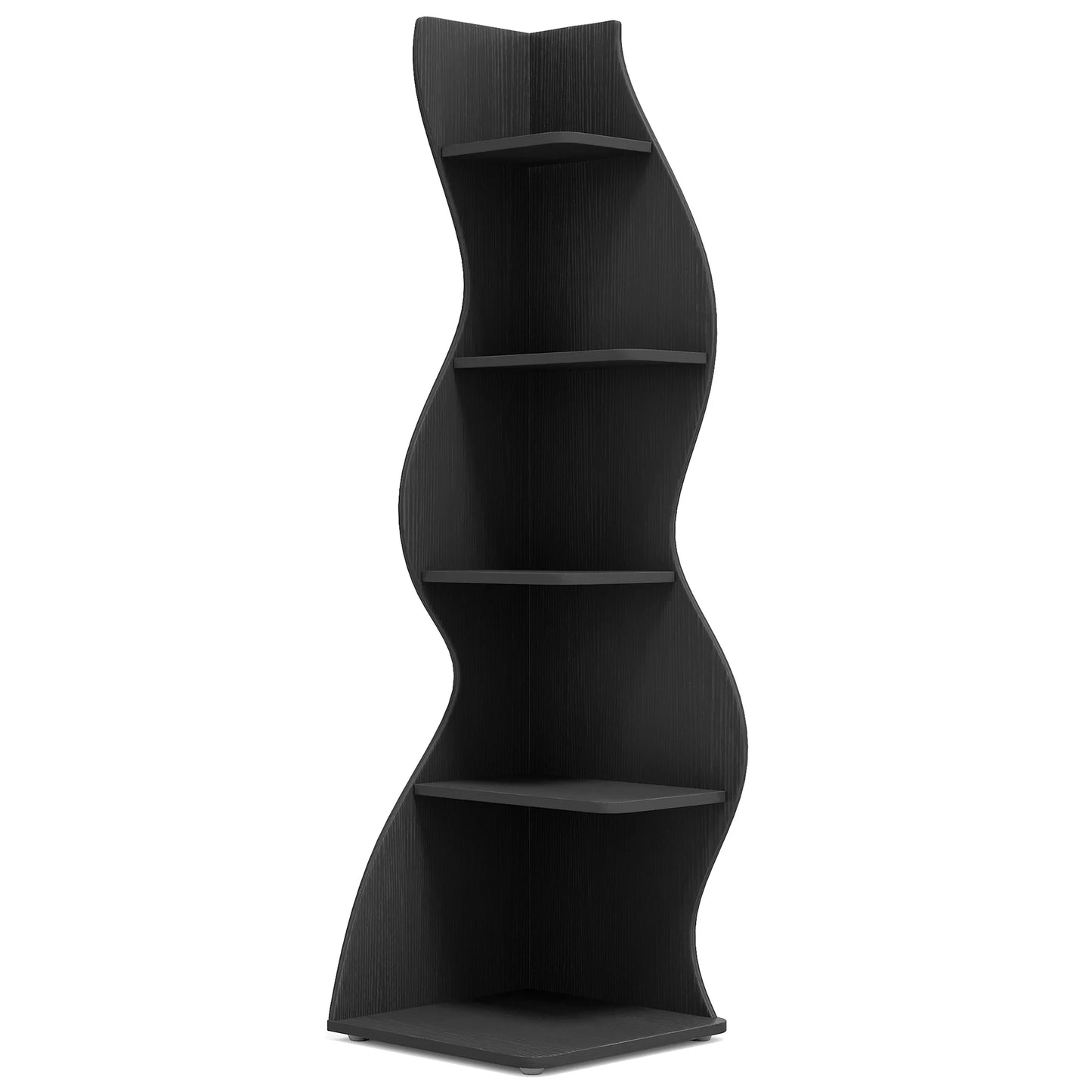 Tribesigns 5 Tier Corner Shelf Wall Corner Bookshelf Plant Stand