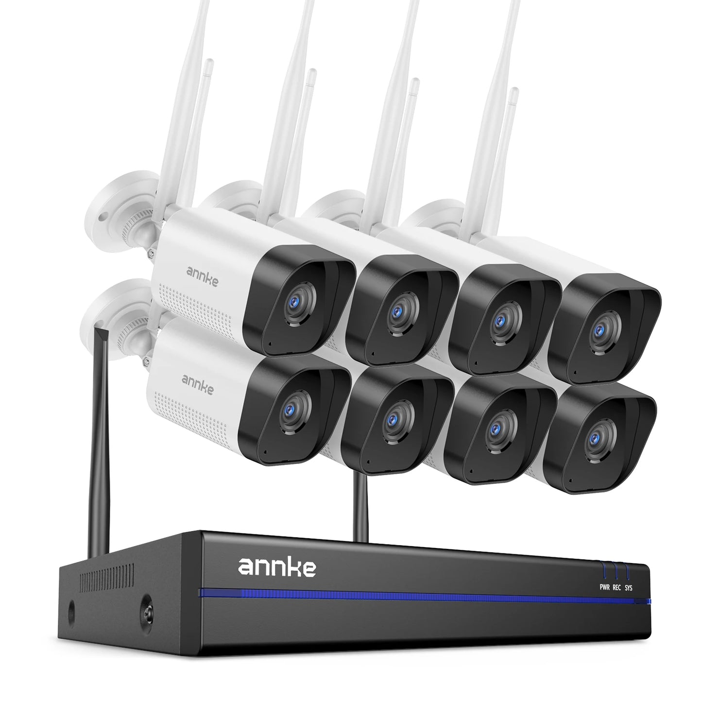 ANNKE WiFi Surveillance System With 5MP NVR And 3MP Cameras