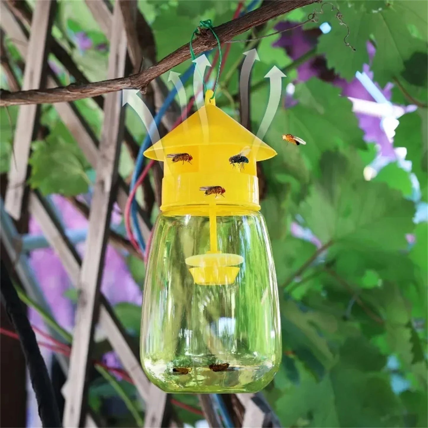 Wasp Traps Waterproof Hanging Hornet Trap Indoor Outdoor Reusable Garden
