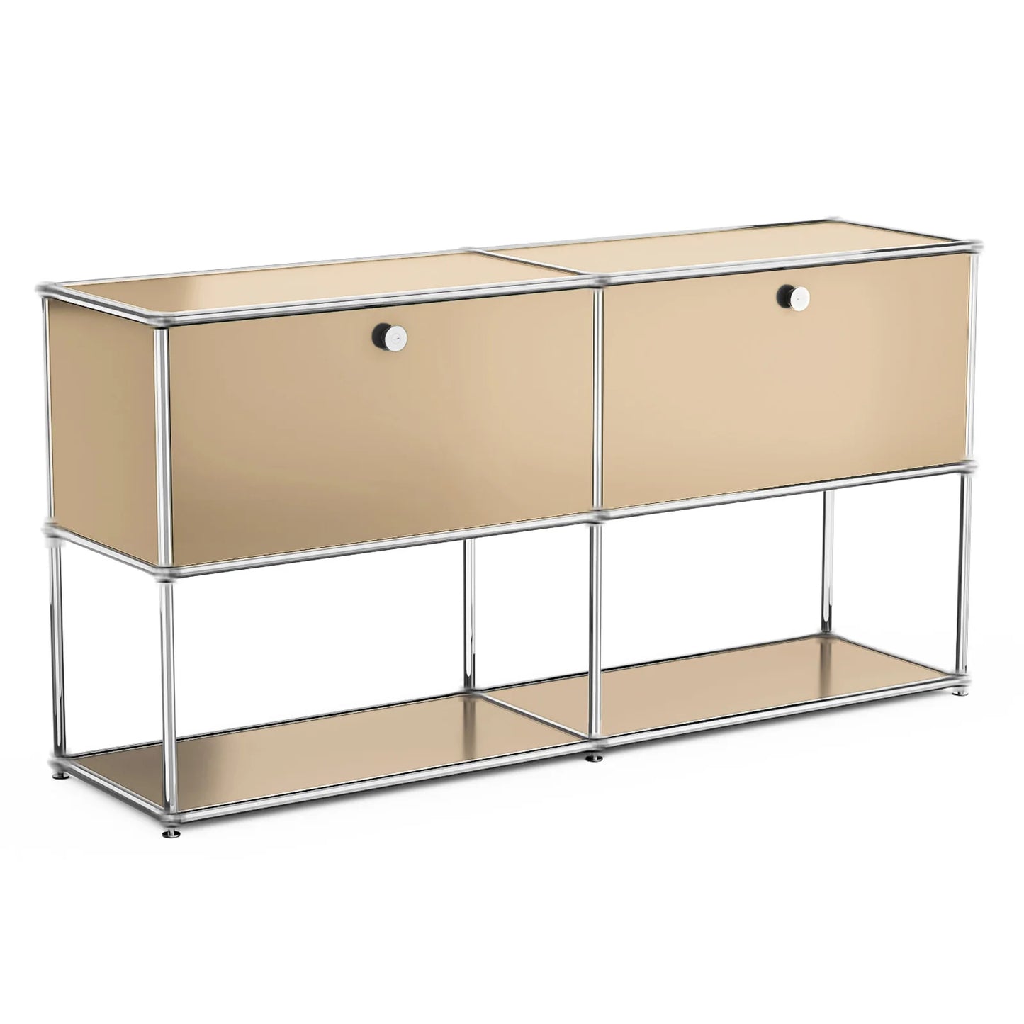 Stainless Steel Storage Cabinet Organizer and TV Stand for Living Room
