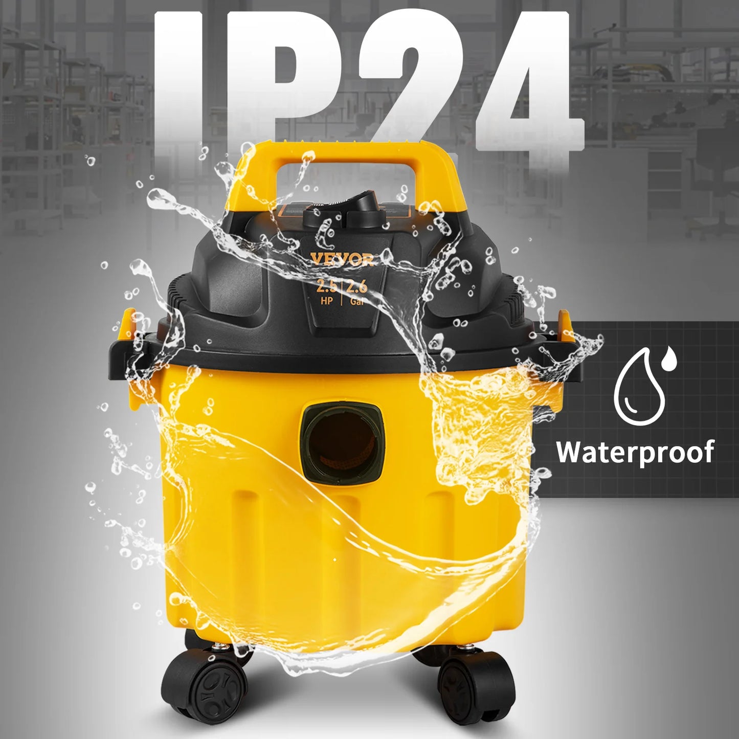 SucceBuy 3-In-1 Wet Dry Shop Vacuum