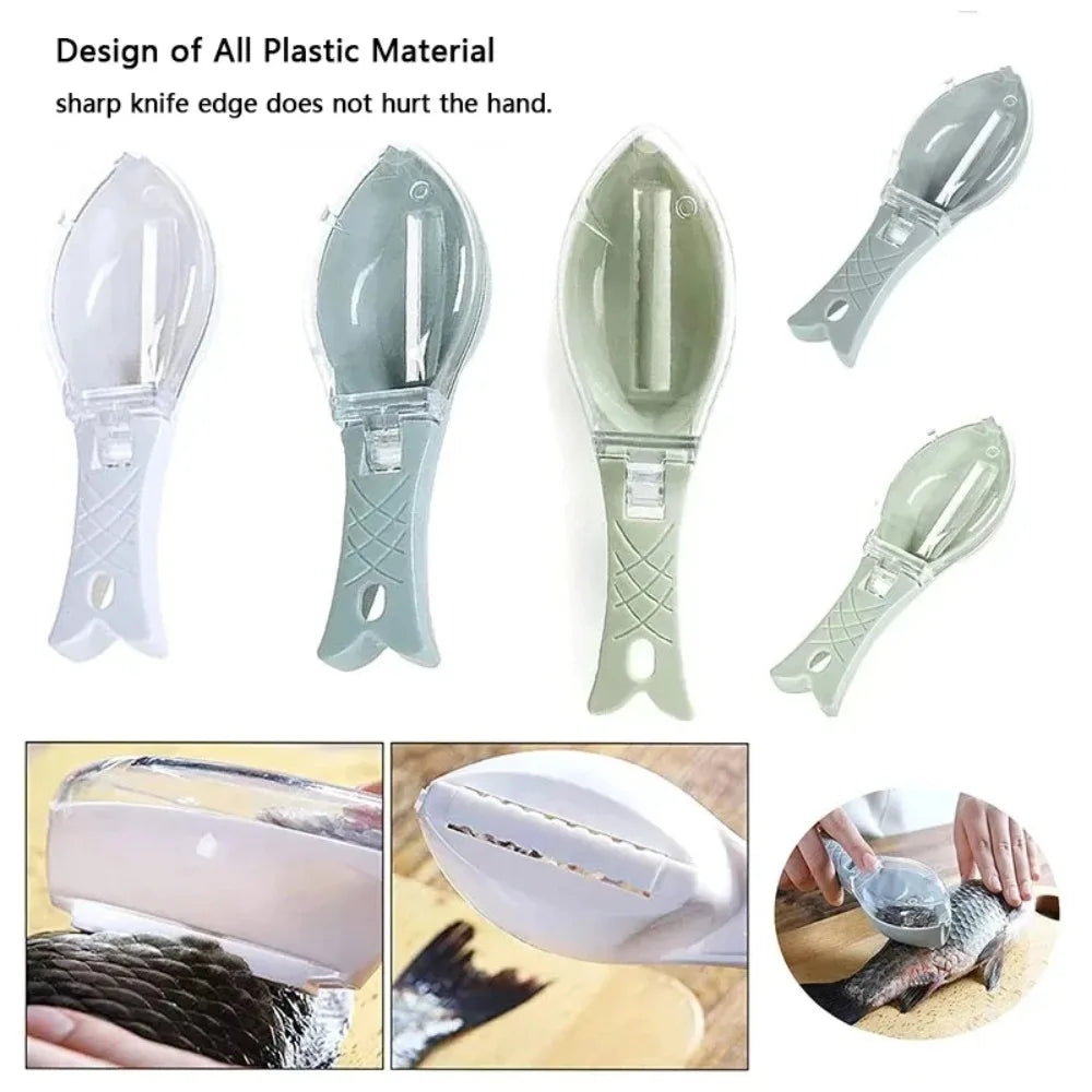 Fish Scale Scraper And Skin Brush Kitchen Tool Multifunctional Gadget