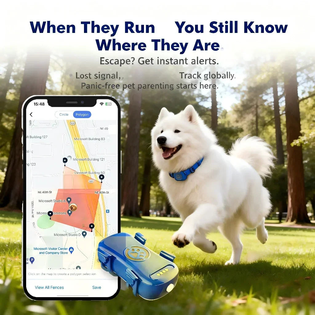 WANWAYTECH GPS Pet Tracker for Dogs and Cats With IoT SIM Connectivity