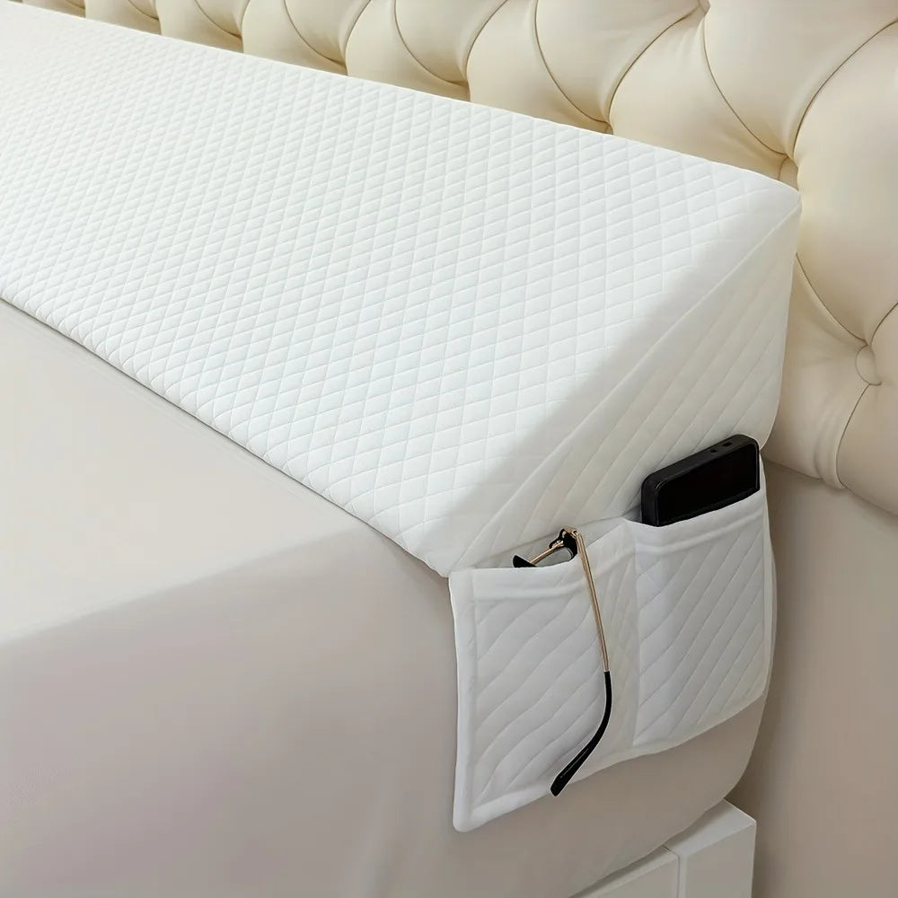Bed Wedge Pillow Adjustable Memory Foam Backrest for Snoring