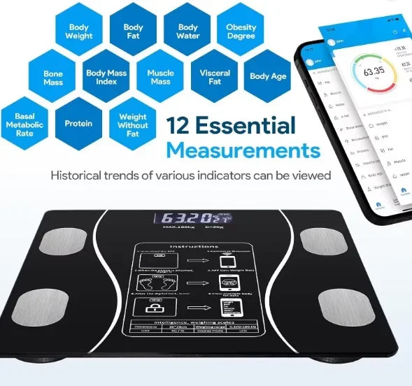 USB Body Fat Scale Smart Digital Weighing Device