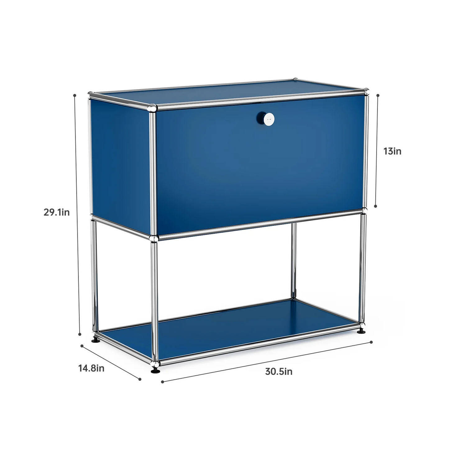 Stainless Steel Storage Cabinet Organizer and TV Stand for Living Room
